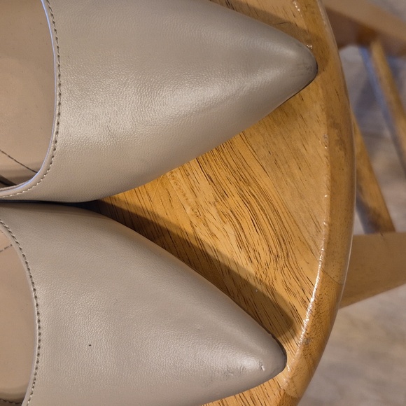 Alfani Tan Cream Pointy Toe Heel Strap Short Pumps BABBSY - Picture 11 of 14